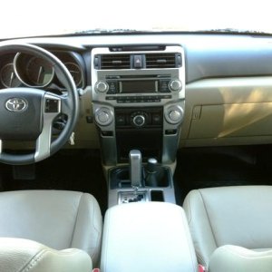 Inside the front.