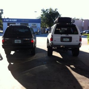 Day one next to my buddy's lifter Runner.