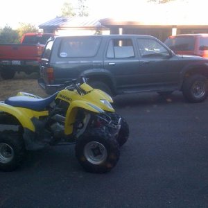 My SUV and quad
