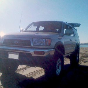 Fiesta Island - Taking the dog for a stretch!