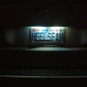 License plate lights