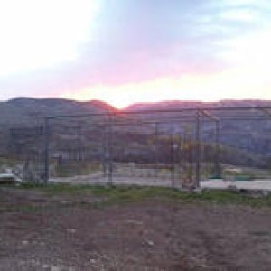 Panoramic photo at sunrise