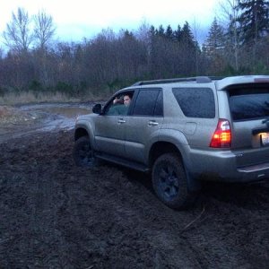 my 4R's first mud!