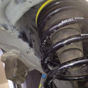 OME rear trim spacer in place.