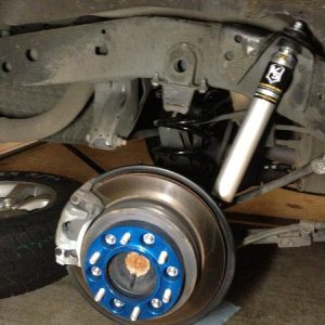 Spidertrax 1.25" wheel spacers and ICON 2.0 rear shocks