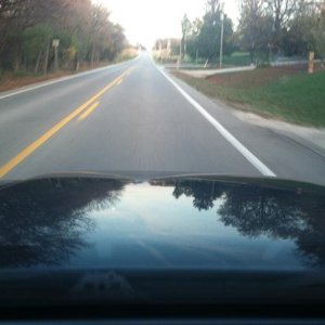 Just after waxing, trying to show off the reflection with my crappy cell phone picture.