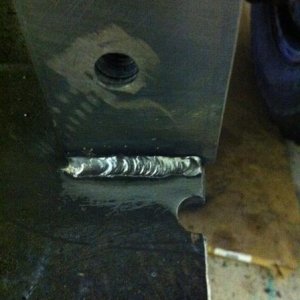 Mounting plate welded to winch plate