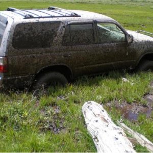 pretty nasty stuff. buried it. tires too small. my old 255/65R16 general at2