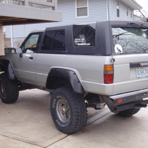 Got the body repainted and bought Bushwacker fender flares