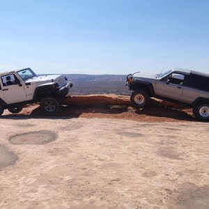My friend rented a Jeep out in Moab cause he didn't want to damage his Sequoia