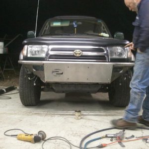 bumper with front plate