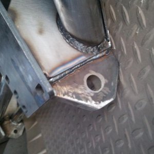 passenger side mount for shackle.