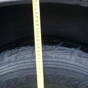 Before Rear. Measured from top of rim.