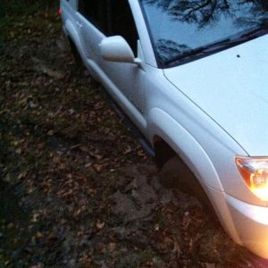Got her stuck. Nov.'12