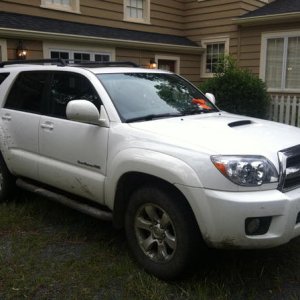 Her first dip in a lil mud. Aug. '12