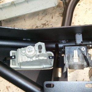 Blinker and fog mounted