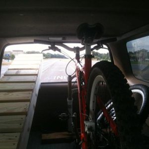 My 4Runner on MTB duty, taking a bridge out to my MTB trail.