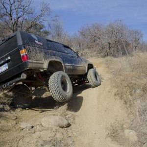Brian L. in his 1st Gen doing some 3-wheelin'
