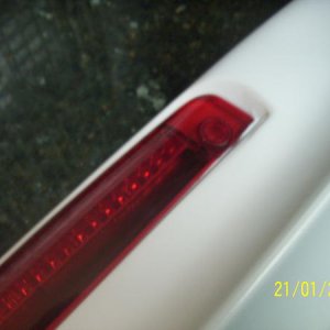 LED Light on spoiler primer gray
