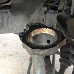 Spindle after ball joint removal