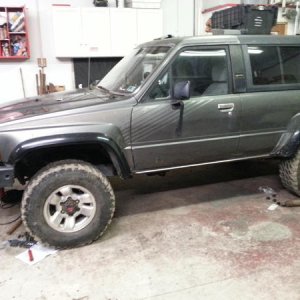 samsung pic jan 20 2013 021 Up and running, motor installed, newer styl wheels & 31X10.5 tires