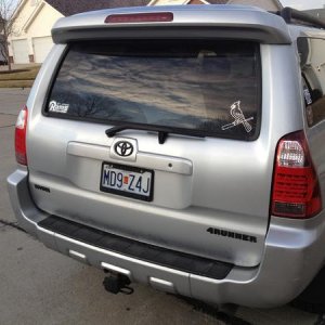 Plastidipped emblems on rear