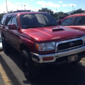 My 4Runner with hood w/scoop