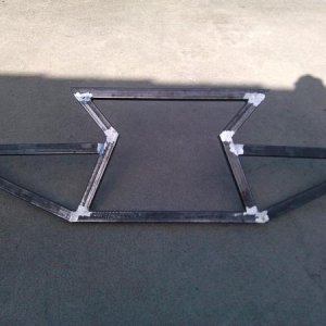 Grill/bumper welded up and ready for paint