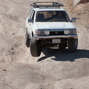 Playing at the Gorman off road park.