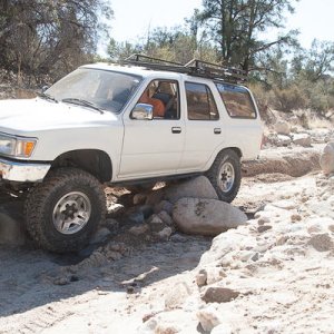 Testing how my rock sliders work..  They did just fine.