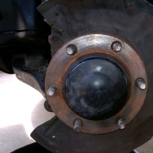 before caliper installed.