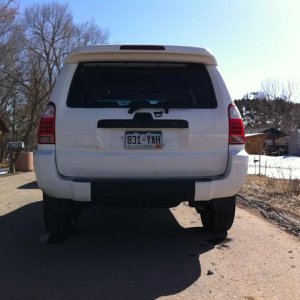 Rear valance and mid bumper p-dipped