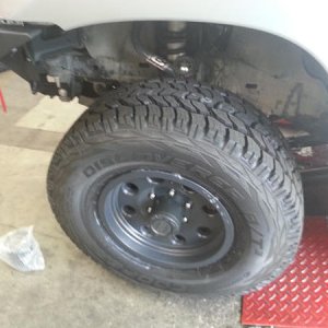 At the tire shop