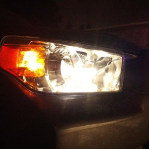 all lit up