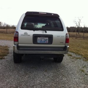 from the rear