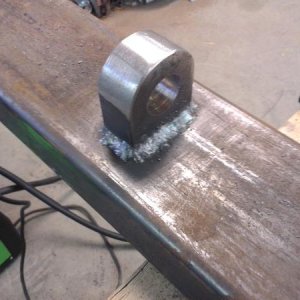 welded into place
