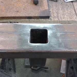 hitch tube recessed