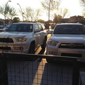 Came out to see a stock T4R parked next to me...made my day great way to compare and appreciate my work