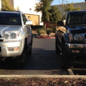 The '04 4Runner & Dad's '03 Taco