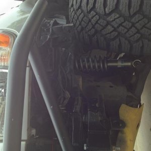 The new bilsteins, toytec/eibach springs and the duratracs.