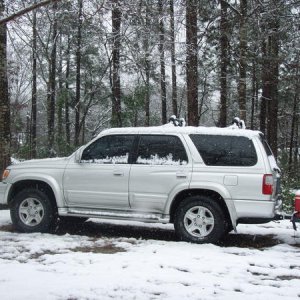my 3rd gen t4r in some mississippi snow...