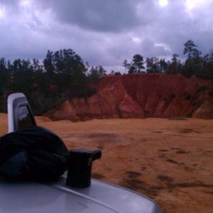 a shot from the hood at red bluff, mississippi