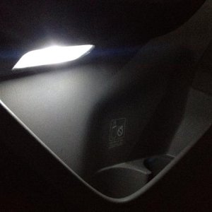 Driver door.  The camera alters iris to adjust for light this light is pretty stupid bright in real time. Lights up the ground all around door. In the