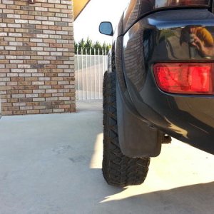 offset on the axt wheels without a spacers