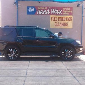 freshly washed and waxed the custom black metallic pearl beast