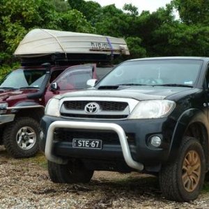 With Steve's Hilux