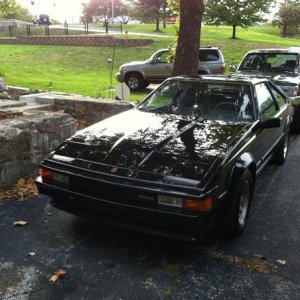 That's my '95 behind it (currently getting new HG's right now, and the wife's 02 sport.