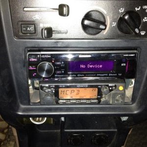 The Kenwood head unit and 2meter.
