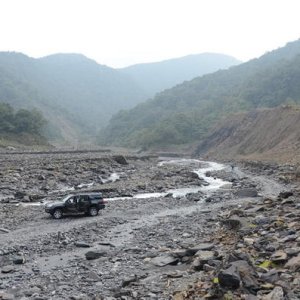 Sometimes rivers turn into giant gravel pits.