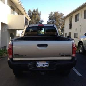 My Buddie's Taco's Chrome Rear Bumper Plasti'd. Totally transformed the look of his rig!